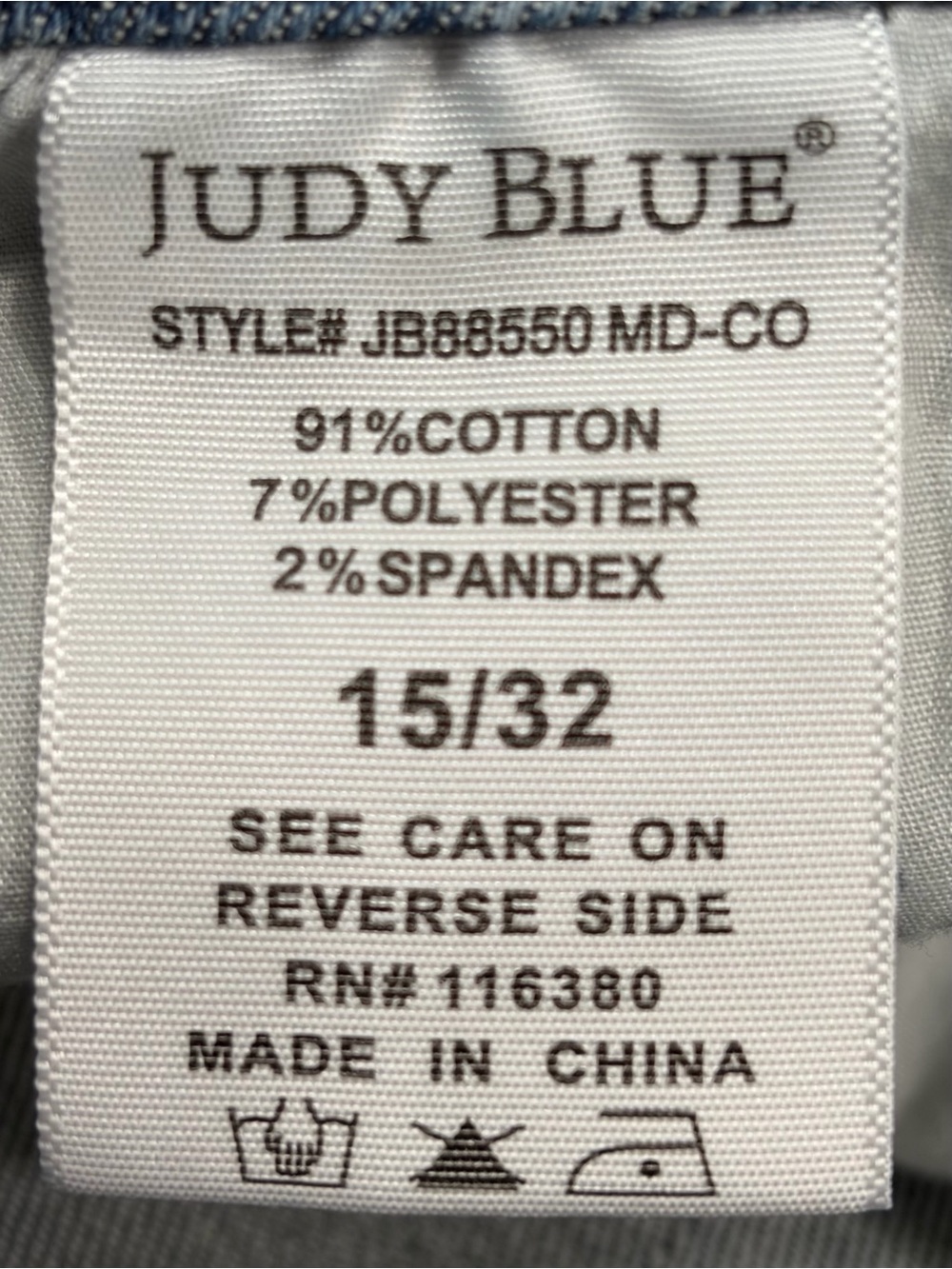 Judy Blue Cropped Distressed Straight Fit Jeans (15/32) - Picture 7 of 13